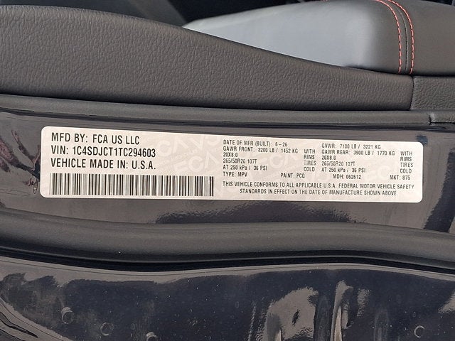 2026 Dodge Durango DURANGO GT PLUS AWD HEMI V8