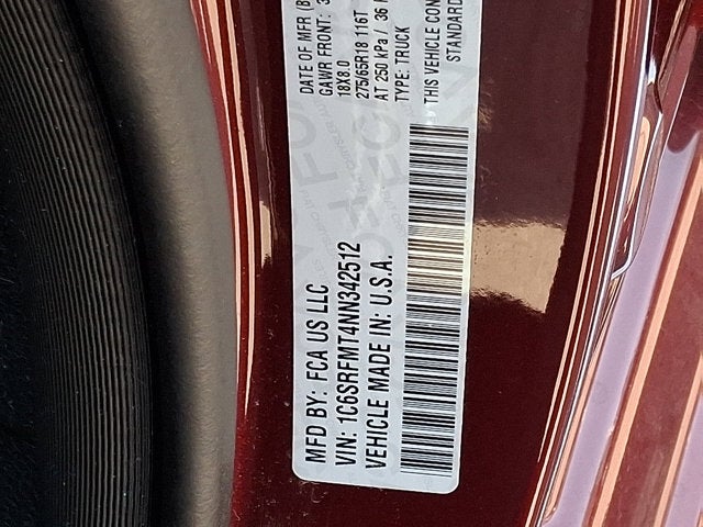 2022 RAM 1500 Big Horn Crew Cab 4x4 6'4' Box