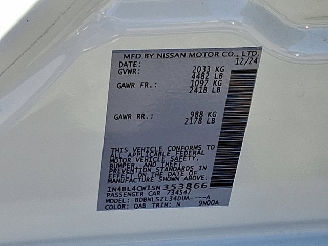 2025 Nissan Altima SR AWD