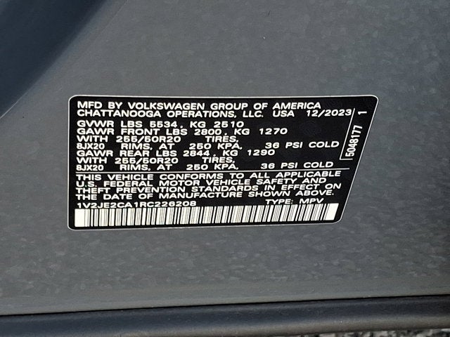 2024 Volkswagen Atlas Cross Sport 2.0T SE w/Technology