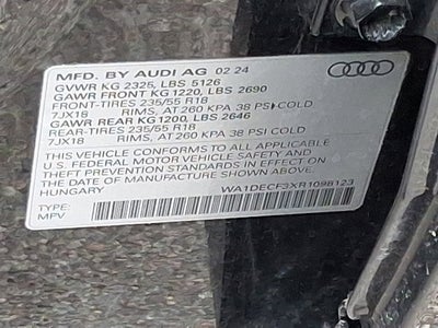 2024 Audi Q3 Premium 45 TFSI S line quattro Tiptronic