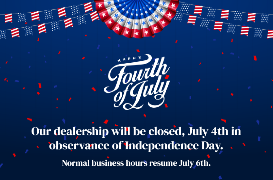Closed for the 4th of July